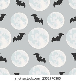 Seamless halloween pattern. For banners, cards, flyers, social media wallpapers, etc.	
