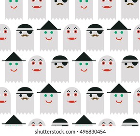 Seamless Halloween pattern for card, flayer, banner, poster templates. 