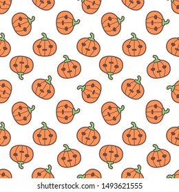Seamless halloween pattern and