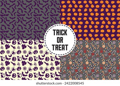 Seamless Halloween pattern and decoration