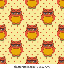 Seamless halloween pattern, flat style. Endless texture. Use for wallpaper, textiles, pattern fills, web page background