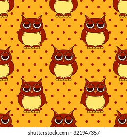 Seamless halloween pattern, flat style. Endless texture. Use for wallpaper, textiles, pattern fills, web page background