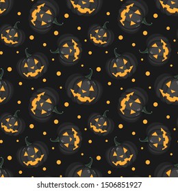 Seamless Halloween pattern and