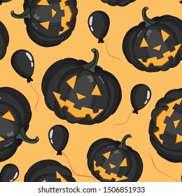 Seamless Halloween pattern and