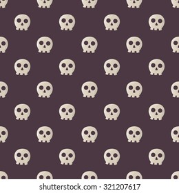 Seamless halloween pattern with skulls.