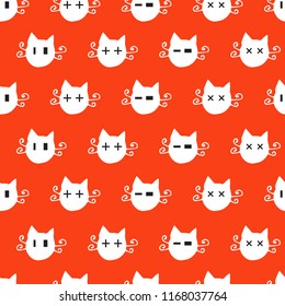 Seamless halloween pattern. Vector illustration