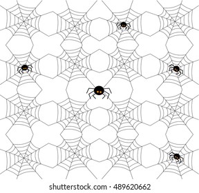 Seamless Halloween pattern. Vector illustration.