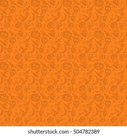 Seamless Halloween pattern vector illustration