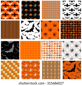 Seamless Halloween patterns for any holiday design.