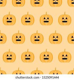 Seamless Halloween Pumpkin Pattern,Halloween Pumpkin Background