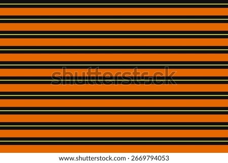 Seamless Halloween stripe pattern in orange and black with yellow accents. Great for bold designs, festive wrapping, and stylish crafts.