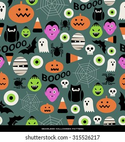 seamless halloween theme pattern