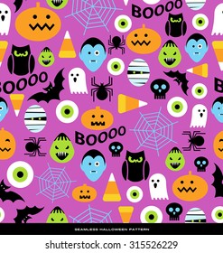 seamless halloween theme pattern