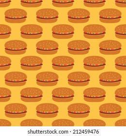 Seamless hamburger pattern