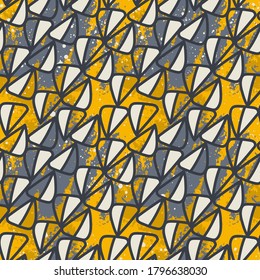 Seamless hand draw abstract patterns