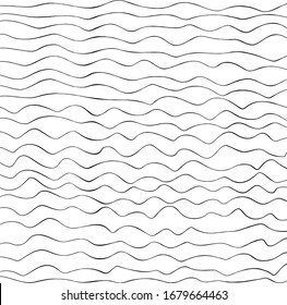 Seamless Hand Draw Wave Lines