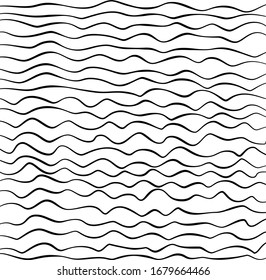 Seamless Hand Draw Wave Lines