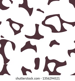 Seamless hand drawn abstract bold pattern