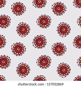 seamless hand drawn abstract doodle pattern