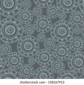 seamless hand drawn abstract doodle pattern