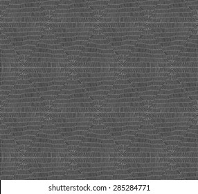 Seamless hand drawn abstract vector pattern with lines and triangle motive