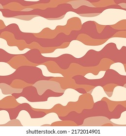 fondo de patrón de ondas abstractas dibujadas a mano sin inconvenientes, tarjeta de saludo o tela