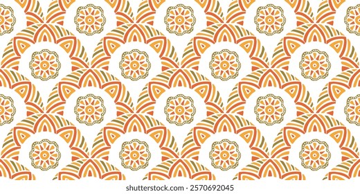 Seamless hand drawn African pattern. Savanna tribal vector ornament. Weave ethnic carpet. Modern geo print on textile. Ancient rug design for bohemian interior