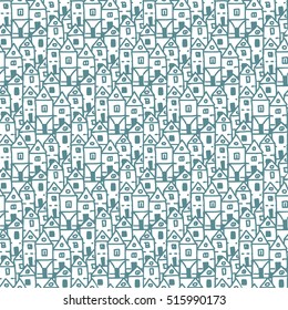 seamless hand drawn background, good as fabric doodle pattern