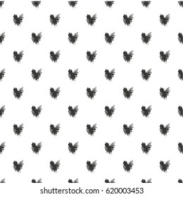 Seamless hand drawn backround with black blots. Seamless vector background
