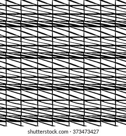 Seamless hand drawn black and white pattern