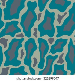 Seamless Hand Drawn Blobs Abstract Pattern