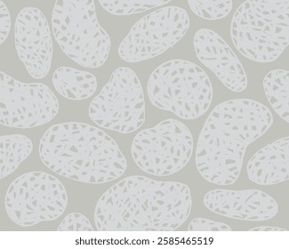 Seamless hand drawn brush line abstract organic forms with engraving texture pattern, Japanese folk and Ethic wood-carving, wood block surface background, cute and simple monochrome graphic