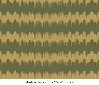 Seamless hand drawn brush line abstract wave pattern, Japanese and ethnic folk wood carving, engraving, weaving, block print, textured surface background, simple graphic for textile, stationary
