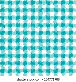 Seamless hand drawn cage pattern. Tartan traditional checkered british fabric seamless pattern.