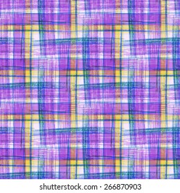 Seamless hand drawn checkered pattern for your design