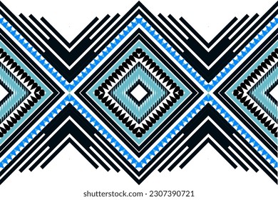 Seamless hand drawn chevron pattern with aztec ethnic and tribal ornament .Vetor bright  colors fashion illustration.