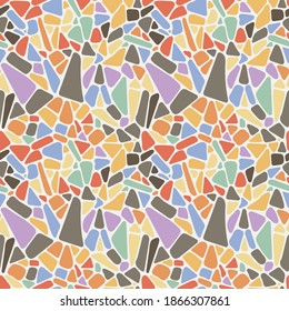 Seamless hand drawn coloring pattern. Creative endless background with blots. Abstract striped texture with bold lines. Decorative vector design