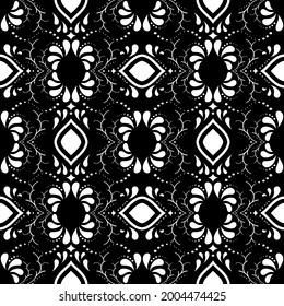 Seamless hand drawn design pattern. Vector drawing vertical repeat element for fashion clothes, wallpaper, wrapping, decoration background.