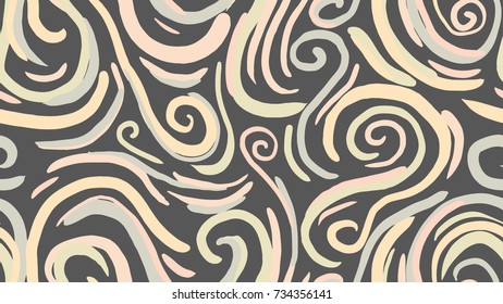 Seamless hand drawn doodle abstract pattern. Brush stripes and lines sketch. Vector abstract textile background.Good for tile, swimwear, business, fun collages or any branding design template.