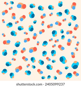 SEAMLESS HAND DRAWN DOODLE BLOB SHAPES PATTERN TEXTURE COLORFUL TEMPLATE ABSTRACT BACKGROUND TRENDY DESIGN VECTOR