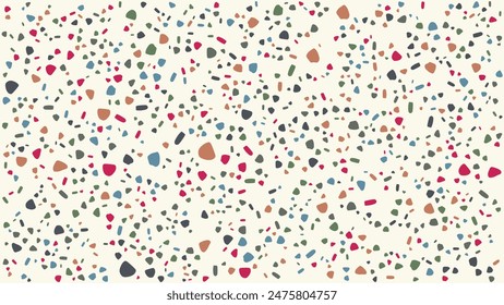 SEAMLESS HAND DRAWN DOODLE BLOB SHAPES PATTERN TEXTURE COLORFUL TEMPLATE ABSTRACT BACKGROUND TRENDY DESIGN VECTOR