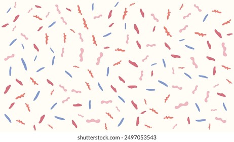 DIBUJADO A MANO SIN COSTURAS DOODLE BLOB FORMAS PATRÓN TEXTURA COLORIDO PLANTILLA FONDO ABSTRACTAS VECTOR DE DISEÑO DE MODA