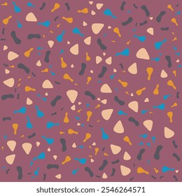 DIBUJADO A MANO SIN COSTURAS DOODLE BLOB FORMAS PATRÓN TEXTURA COLORIDO PLANTILLA FONDO ABSTRACTAS VECTOR DE DISEÑO DE MODA