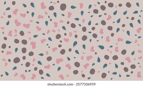 SEAMLESS HAND DRAWN DOODLE BLOB ORGANIC SHAPES PATTERN TEXTURE COLORFUL TEMPLATE ABSTRACT BACKGROUND TRENDY DESIGN VECTOR