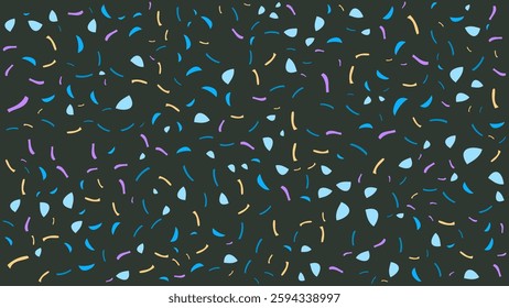 SEAMLESS HAND DRAWN DOODLE BLOB SHAPES PATTERN TEXTURE COLORFUL TEMPLATE ABSTRACT BACKGROUND TRENDY DESIGN VECTOR