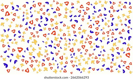 SEAMLESS HAND DRAWN DOODLE BLOB SHAPES PATTERN TEXTURE COLORFUL TEMPLATE ABSTRACT BACKGROUND TRENDY DESIGN VECTOR