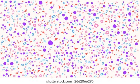 SEAMLESS HAND DRAWN DOODLE BLOB SHAPES PATTERN TEXTURE COLORFUL TEMPLATE ABSTRACT BACKGROUND TRENDY DESIGN VECTOR