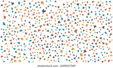 SEAMLESS HAND DRAWN DOODLE BLOB SHAPES PATTERN TEXTURE COLORFUL TEMPLATE ABSTRACT BACKGROUND TRENDY DESIGN VECTOR