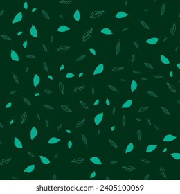 SEAMLESS-HANDGEZEICHNETE DOODLE-LEAF-SCHREIBEN PATTERN-TEXTURE-FARBE ABSTRAKTE VORLAGE HINTERGRUND TRENDY-DESIGN-VEKTOR