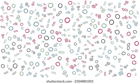 SEAMLESS HAND DRAWN DOODLE LINES SHAPES PATTERN TEXTURE COLORFUL TEMPLATE ABSTRACT BACKGROUND TRENDY DESIGN VECTOR